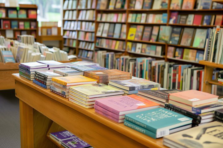 Bookstore table